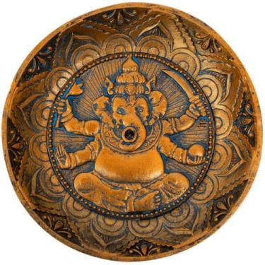 Imagem de Porta Incenso Buda Ganesha 12.5x12.5cm - Tascoinport