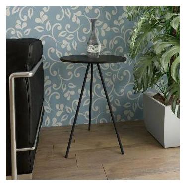 Imagem de Mesa Lateral Gabriela Preto Tampo Preto - House Design