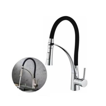 Imagem de Torneira De Cozinha Gourmet Flexível Silicone Monocomando Brinovar