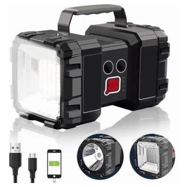 Imagem de Lanterna Holofote Led Farolete Super Forte 40w Camping Pesca Noturna -