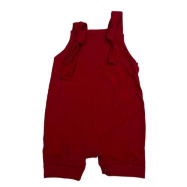 Imagem de Jardineira Verão Bebê Macacão Curto de Bebe Infantil P M G 1 - Mali Ar