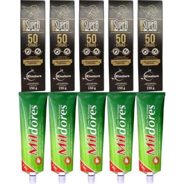 Imagem de Revenda 5 Pomada 50 Ervas + 5 Creme Para Massagem Mil Dores - Bio Inst