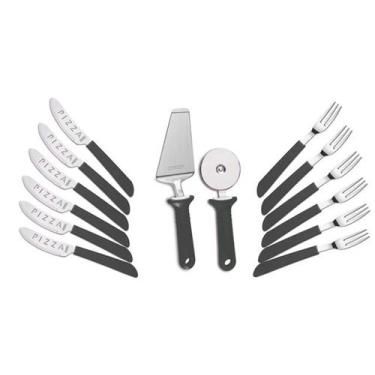 Imagem de Kit para Pizza 14 pçs Tramontina, Não Informado