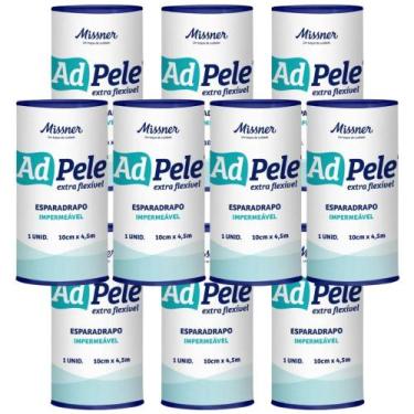 Imagem de Esparadrapo Impermeável Branco AdPele 10cm x 4,5m (MISSNER) - 10 Unida