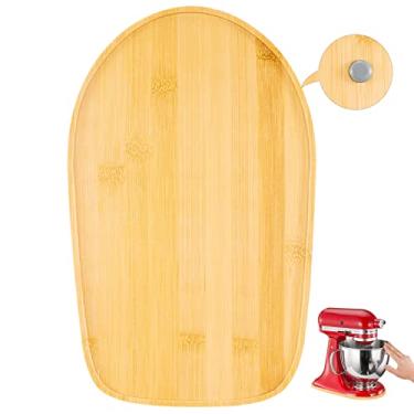 Imagem de Bandeja deslizante misturadora para batedeira KitchenAid – Tapete deslizante de bambu para cozinha e misturador deslizante para KitchenAid 4,5 – 5 litros, batedeira de cabeça inclinada KitchenAid