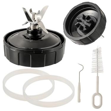 Imagem de CDDCWZ Lâmina de liquidificador de 7 aletas compatível com Ninja BN401 BN751 BN801 BL480-30, peças de reposição para liquidificador Ninja para Auto iQ BL682-30 BL642-30 BL687CO-30 BL482-30 Conjunto de