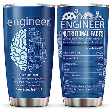 Imagem de Jevuta Presentes de engenheiro, presentes de engenharia aeroespacial mecânica, presente de aposentadoria para engenheiro copo 590 ml