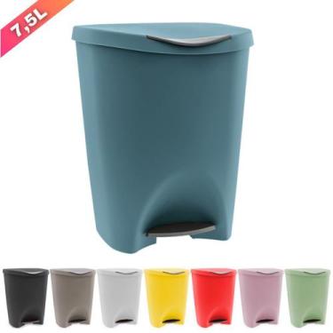 Imagem de Lixeira Escritorio Cozinha Banheiro C/ Pedal 7,5l Plast. - Usual Utili