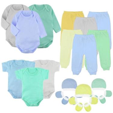Imagem de Kit Roupinhas de Bebê 21 Peças Body Mijão Toucas e Luvas - Koala Baby,