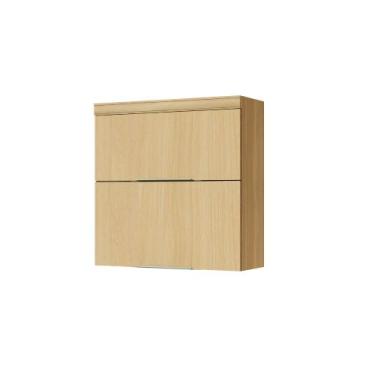 Imagem de Armário Aéreo 80cm 2 Portas 100 MDF Marquesa Nesher, Nature