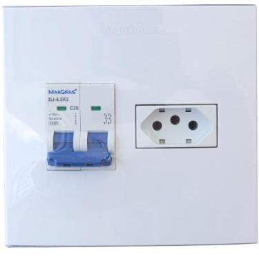 Imagem de Caixa Sobrepor Disjuntor e Tomada 20A Para Ar Condicionado - MarGirius