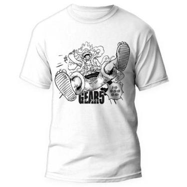 Imagem de Blusa Luffy Gear 5 Anime One Piece Unissex Nika - Kamisetas Otaku, Bra