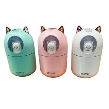 Imagem de Umidificador Difusor De Ar Climatizador Aromático Gatinho - Lelong