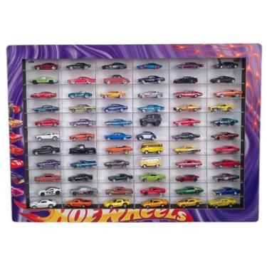 Imagem de Estante Especial Hot Wheels 66 Nichos Acrilicos Coleção - Artesanato G