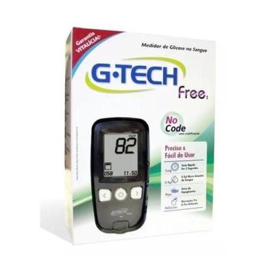 Imagem de Kit Medidor De Glicose Diabete Completo Gtech Free - G TECH