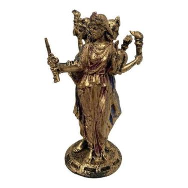 Imagem de Escultura Deusas Hécate Três Fases Fortuna 20 Cm Em Resina - Meta Atac