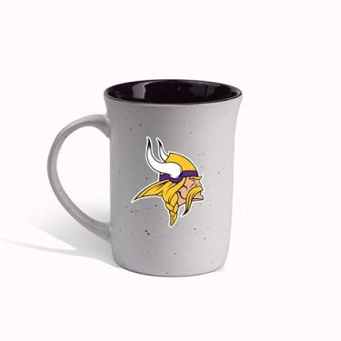 Imagem de The Memory Company | Caneca Speckle licenciada NFL de 425 g com logotipo, Minnesota Vikings