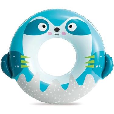 Imagem de Boia Redonda Infantil Inflável Bichinho Piscina Praia Verão