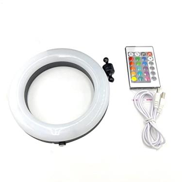 Imagem de Luzes de narguilé Lâmpada Anel Colorida 16cm de Diâmetro Com Controle Remoto narguilé Lâmpada Led Decoração do Painel para Festa de Férias Bar Ktv Luz Atmosférica de Remoção de