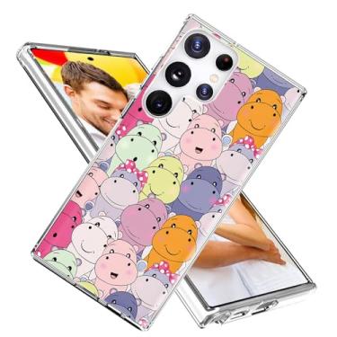 Imagem de ARTIOSIT Capa para Galaxy S24 Ultra, capa para Samsung S24 Ultra para meninas, mulheres, homens, à prova de choque, fina, macia, TPU protetora, para S24 Ultra, desenho animado, feminino, rosa,