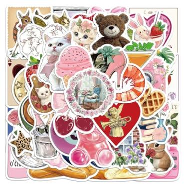 Imagem de 50 adesivos Y2K, adesivos de vinil à prova d'água para laptop, guitarra, garrafa de água, presentes de aniversário para meninas, crianças, adolescentes