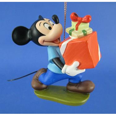 Imagem de Walt Disney Classics Mickey Mouse segurando ornamentos ~ Da árvore de Natal de Plutão ~ Wdcc