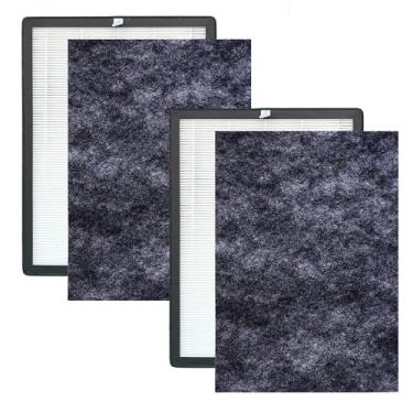 Imagem de Pacote com 2 filtros de purificador de ar H05 para purificador de ar HIMOX H05 classe H13 Filtro HEPA verdadeiro e filtro de carvão ativado (não adequado para HIMOX H04)