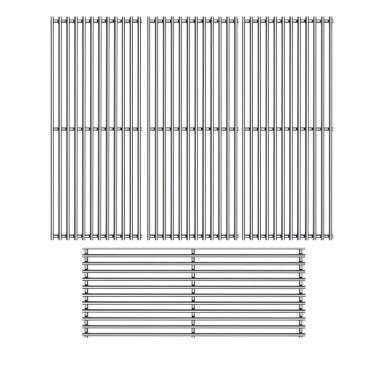Imagem de Votenli S6876D (pacote com 4) Grelha de grelha a gás de aço inoxidável de 40,6 cm para Charbroil 463230510, 463230511, 463230512, 463230513, 463230514, 463230710, 463230710, 4663230710, 4663230710,