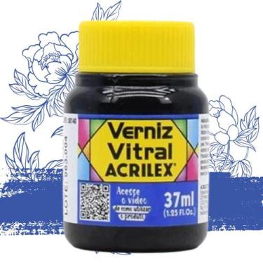 Imagem de Verniz Vitral 37ml 597-azul Vivo - ACRILEX, AZUL VIVO - 597