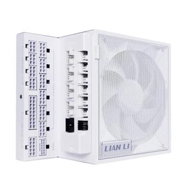 Imagem de Lian Li Série Edge - Fonte de alimentação modular completa de 1000 W (hub USB com ventilador incluído) - Ouro - ATX 3.1 - Suporte PCIE 5.1 - Conector 12V-2x6 - Design em forma de L para caixa de