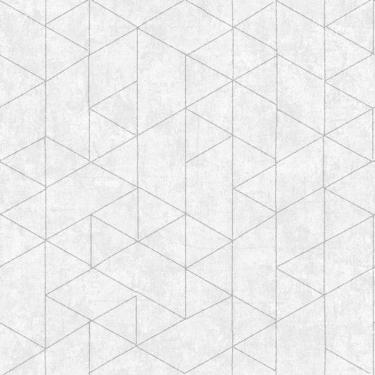 Imagem de Papel De Parede Bobinex Essencial Geométrico Branco 4337