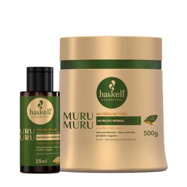 Imagem de Kit Haskell Murumuru Manteiga Hidratante Capilar 500g e Seiva Nutritiv