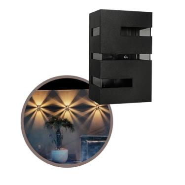 Imagem de Arandela Massuia Frisada Parede Muro Externa e Interna Preta