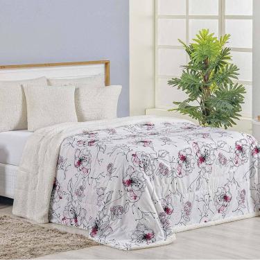 Imagem de Cobertor Queen Top Line Estampado Hipercal/Sherpa 1 Peça - Malta - 100% Poliéster