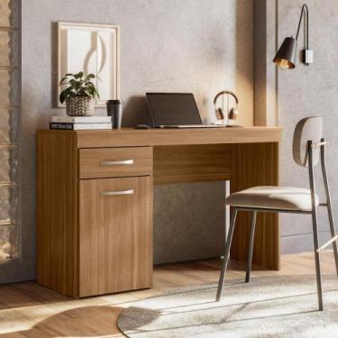 Imagem de Mesa de Computador 1 Gaveta Colina cafe Touch - Mais de Casa