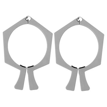 Imagem de GRCFUMO Braçadeira de copo de sublimação de 2 unidades, ferramenta de pinça de copos de sublimação antiderrapante, ferramentas de aperto de papel de prensa térmica de embrulho (Cinza)