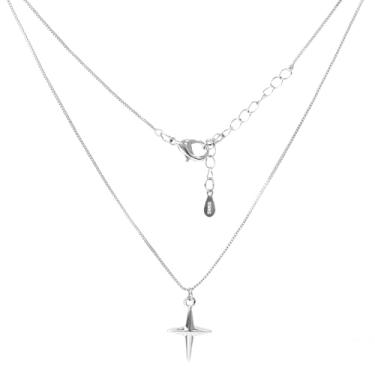 Imagem de Buyongwant Colar de estrela para mulheres corrente serpentina Y2k irregular masculino colar de prata joia feminina, small-scale, Titânio, Sem Pedra Preciosa