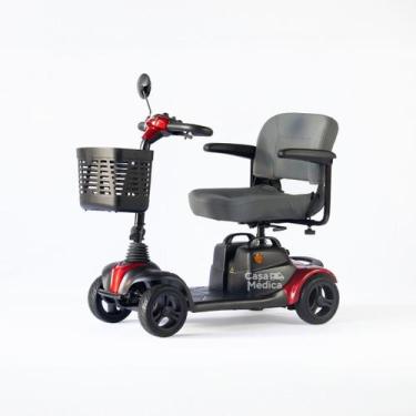 Imagem de Cadeira Motorizada Scooter Elétrica Scott S Portátil Vermelha  Ottoboc