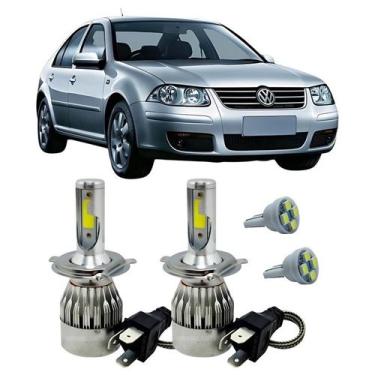 Imagem de Kit Super Led H4 6000K Farol Auto Baixo Bora 2000/2007 + T10 - Autovex