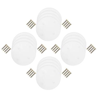 Imagem de Tofficu Placa De Cobertura De Teto Redonda Placa De Cobertura De Teto Pacote Com 16 Unidades - Tampas De Painel De Acesso De Drywall Duráveis ​​Para Caixas Elétricas Hvac E Encanamento