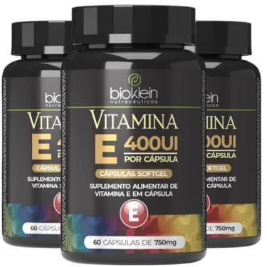 Imagem de KIT 3X Vitamina E 400UI 60 cápsulas - Bioklein