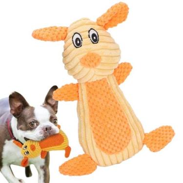 Imagem de Mordedor Pelucia Com Apito Caes Gato Cachorro Pet Animais Estimaçao Br