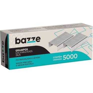 Imagem de Grampos Para Grampeador 26/6 Com 5000 Unidades Bazze