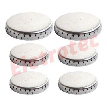 Imagem de Kit 6 Espalhadores De Alumínio P/ Fogão Continental 2gd 4pq - NoBrand