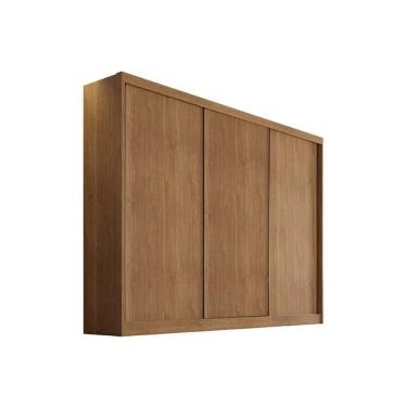 Imagem de Guarda Roupa 3 Portas De Correr E 8 Gavetas Sollo-logan Cumaru - Horizonte