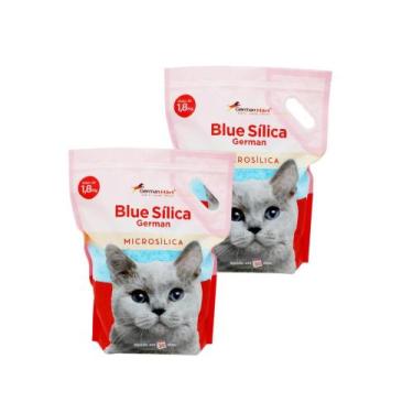 Imagem de Areia Sanitária Pet Gato Cristais Blue Micro Sílica KIT 2un - GERMANHA