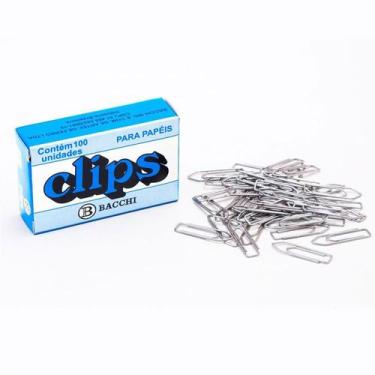 Imagem de Clips Nº 2 Galvanizados Com 100 Unidades Bacchi