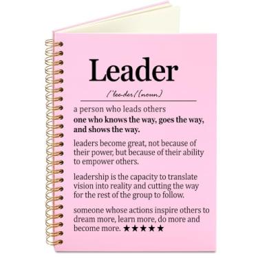 Imagem de Inspirational Leader gifts for Women, Leadership Gifts Notebook Journal, Office Meeting Notebook for Work, Thank You Gifts for Leader Mentor Boss Supervisor, Pink office Spiral Notebooks-DFB21