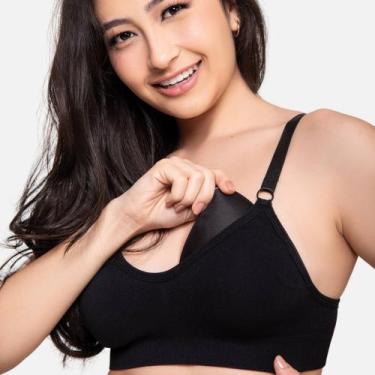 Imagem de Sutiã Menina Moça Impllus Sem Costura Com Bojo Removível, Preto, 16