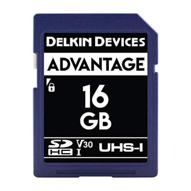Imagem de Delkin Devices Cartão de memória SDHC Advantage de 16 GB UHS-I (U3/V30) - Cartão SD de alta velocidade de 16 GB para câmeras | Cartões de memória para câmeras com UHD 4K, Full HD, à prova de